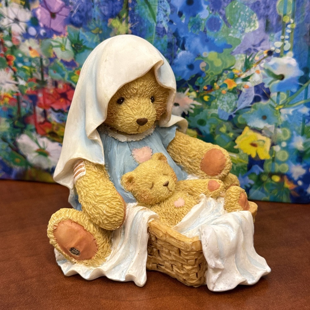 Cherished Teddies~Bear Figurine~Maria & Baby~"A BABY IS GOD'S GIFT OF LOVE"